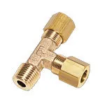 Popularny złącze trójnik zpierścieniami zaciskowym 6MM R1/8 0103 06 10